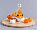 Halloween Pumpkin Gnome Keychain