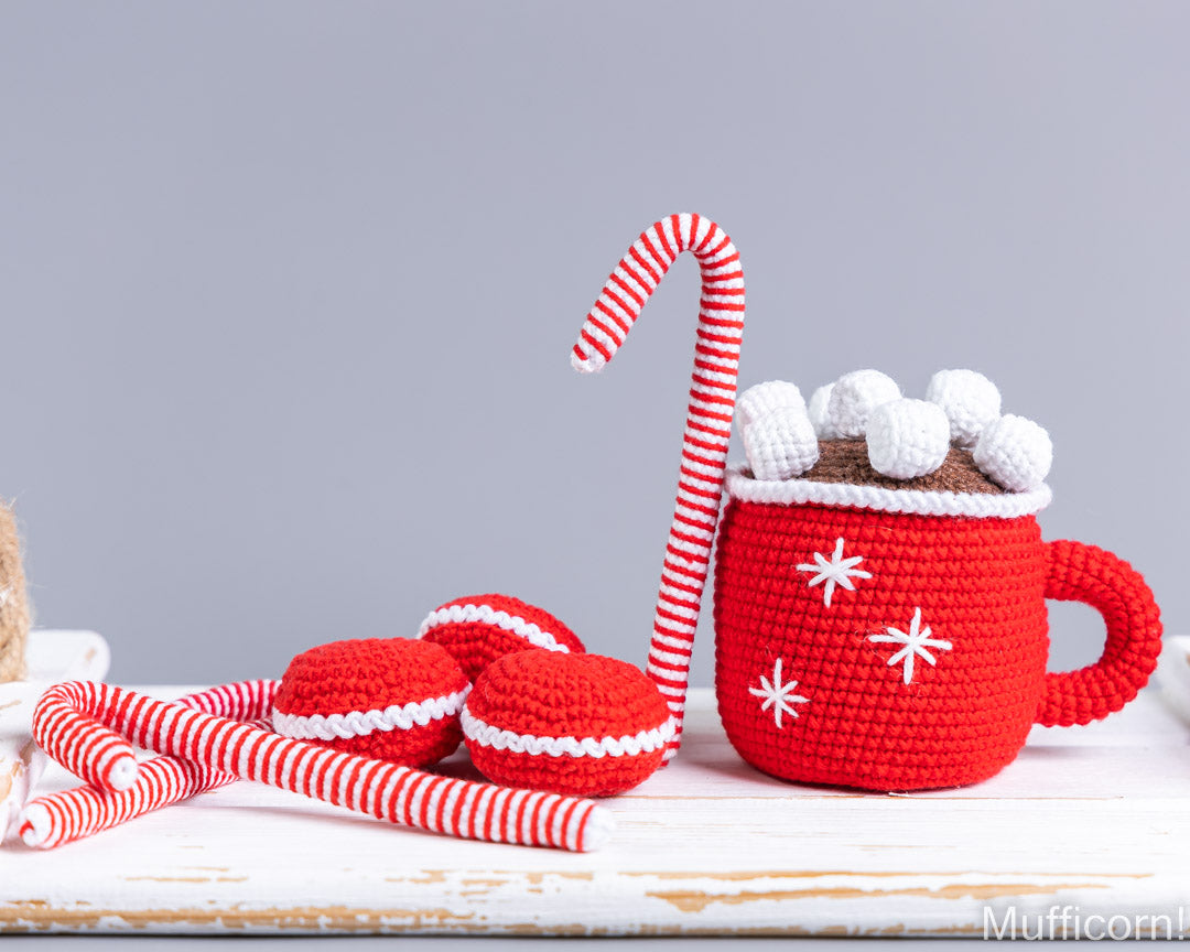 Christmas Mug with Marshmallows and Sweets