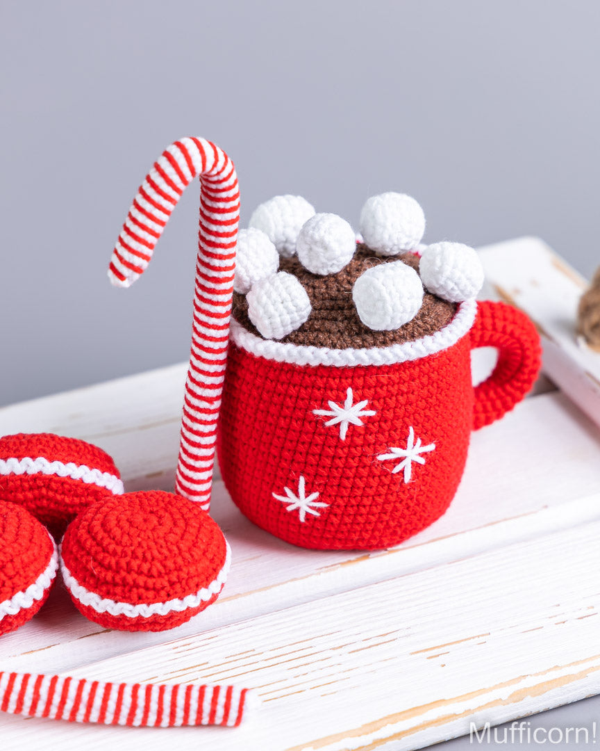 Christmas Mug with Marshmallows and Sweets