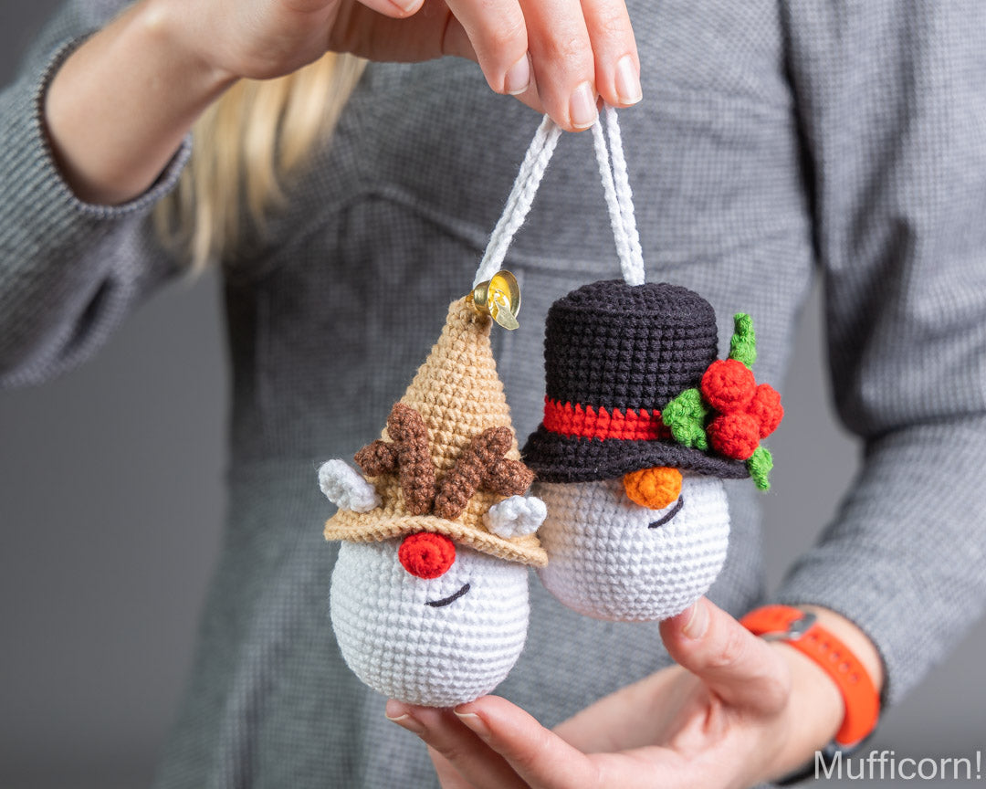 Crochet Patterns Bundle: Christmas Ornaments