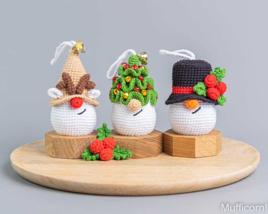 Crochet Patterns Bundle: Christmas Ornaments