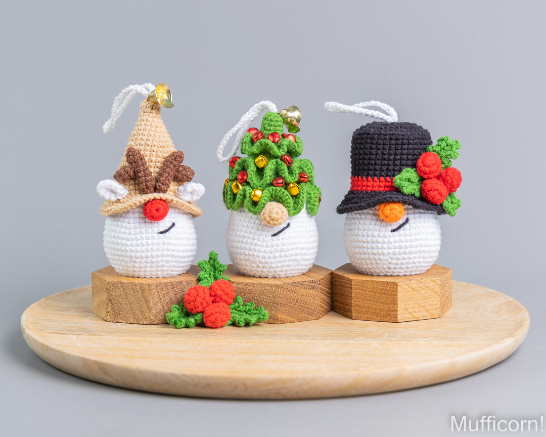 Crochet Patterns Bundle: Christmas Ornaments