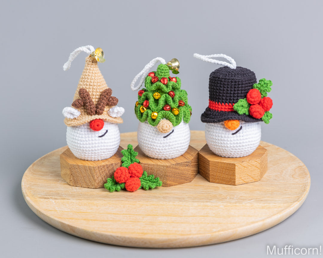Crochet Patterns Bundle: Christmas Ornaments