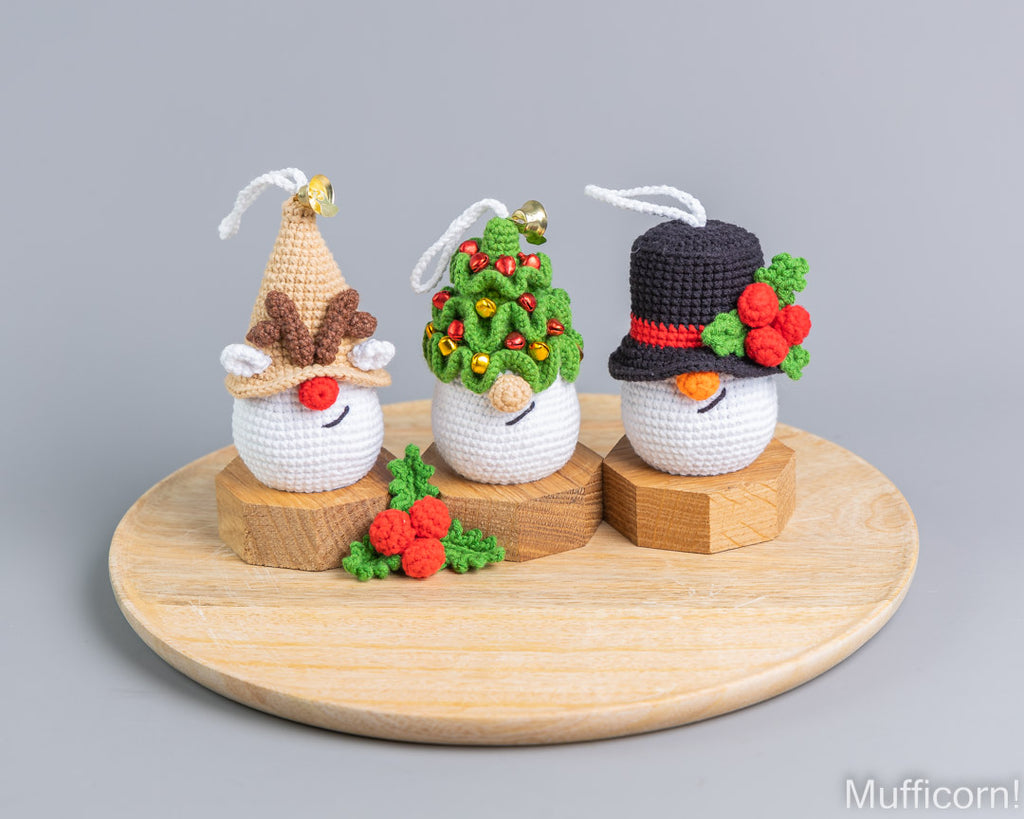 Crochet Patterns Bundle: Christmas Ornaments