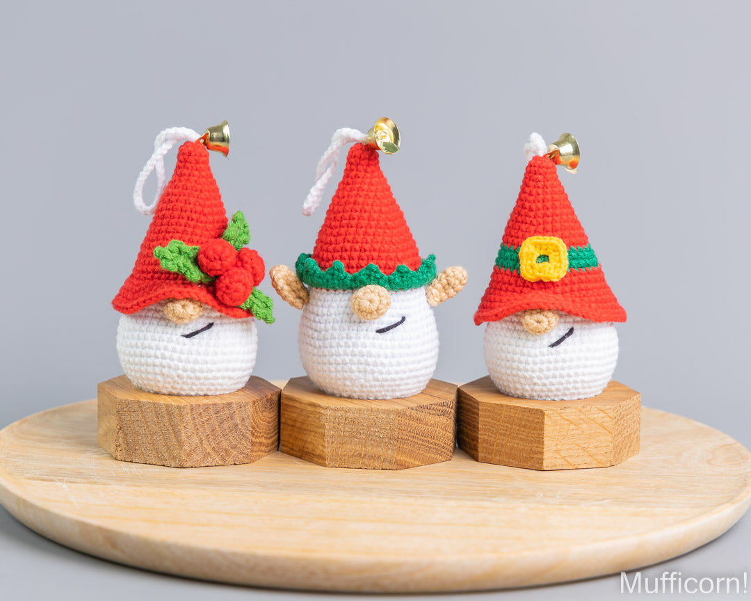 Crochet Patterns Bundle: Christmas tree ornaments