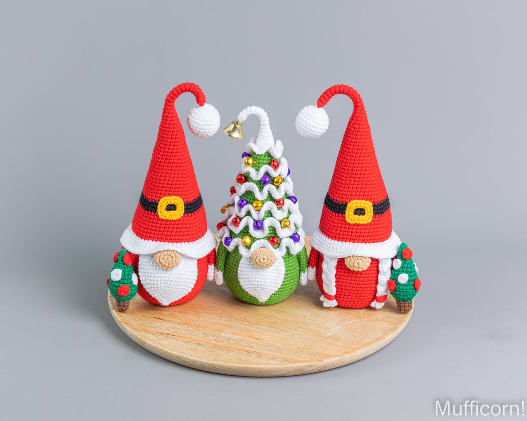 Crochet Patterns Bundle: Christmas Gnomes