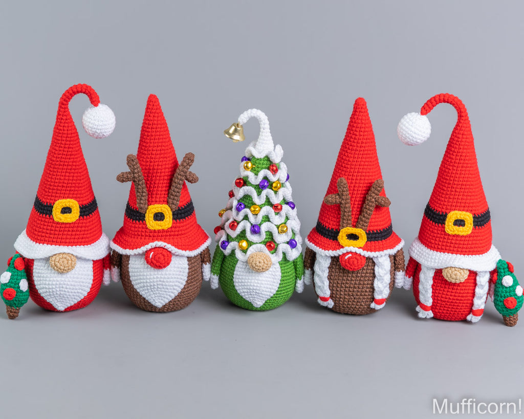 Crochet Patterns Bundle: Christmas Gnomes
