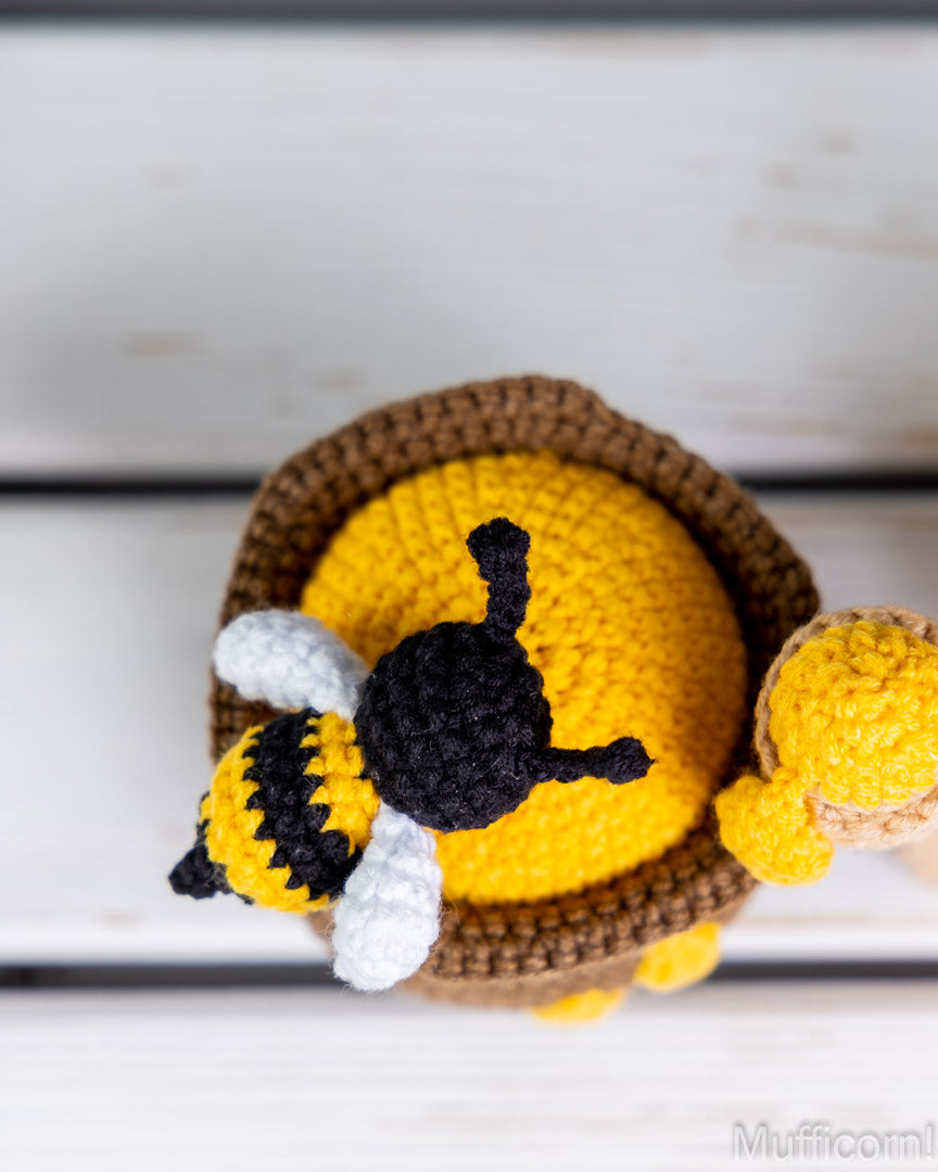 Crochet patterns bundle: Bee Gnome and a Pot of Honey