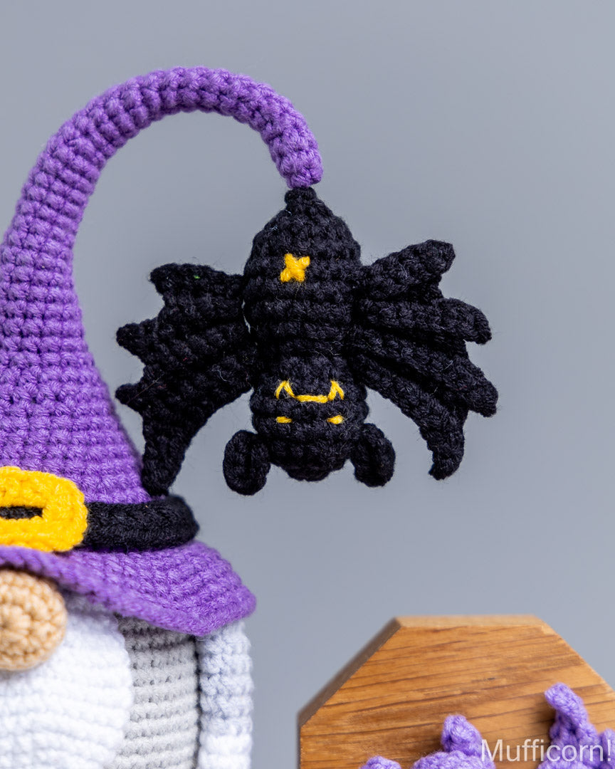 Halloween Gnome with Bat