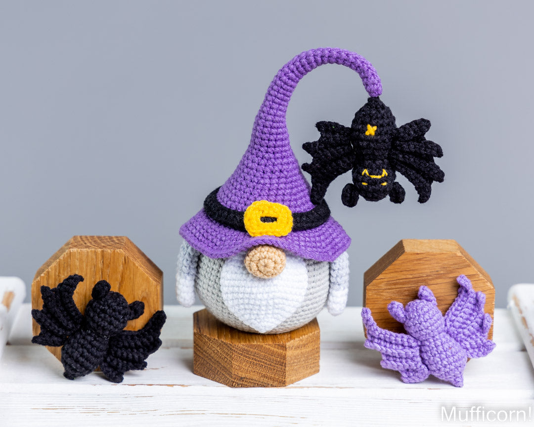 Halloween Gnome with Bat