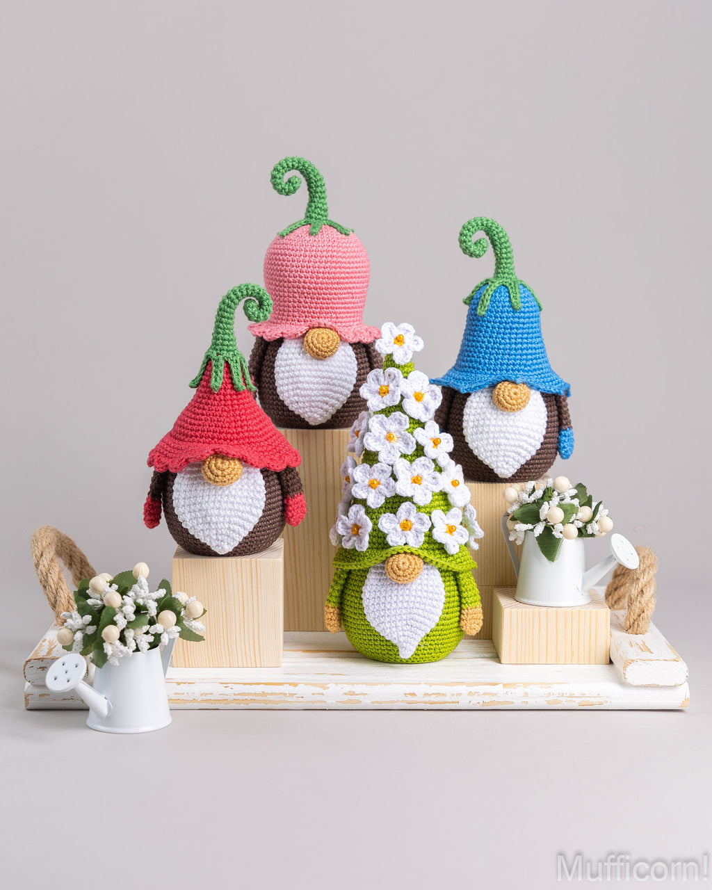 Crochet Patterns Bundle: Flower Gnomes