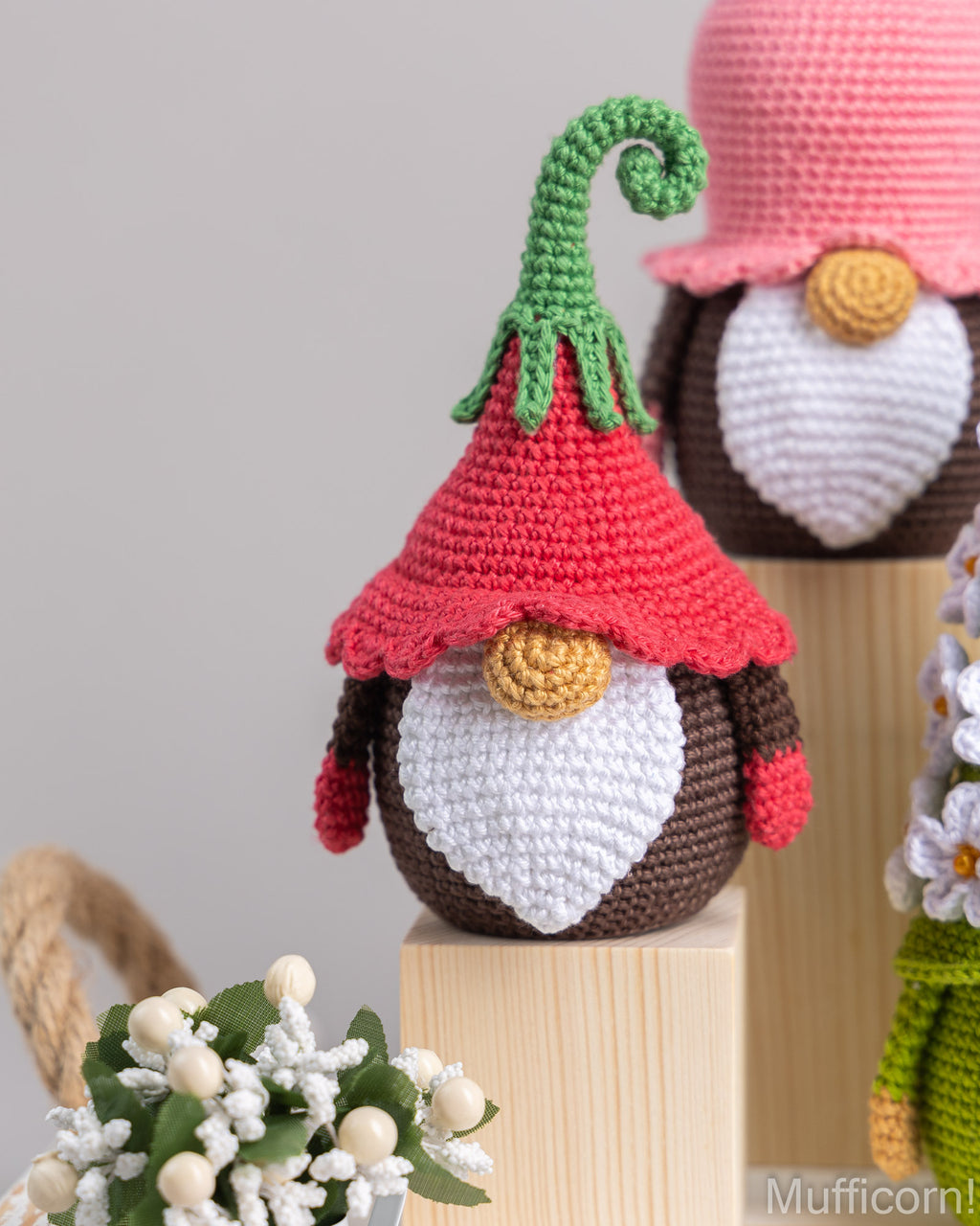 Crochet Patterns Bundle: Flower Gnomes
