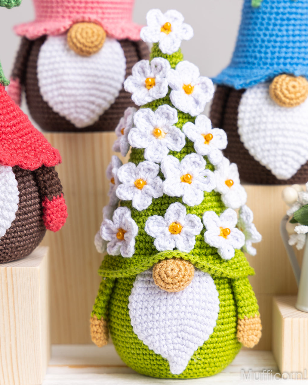 Crochet Patterns Bundle: Flower Gnomes
