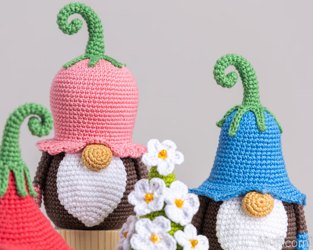Crochet Patterns Bundle: Flower Gnomes