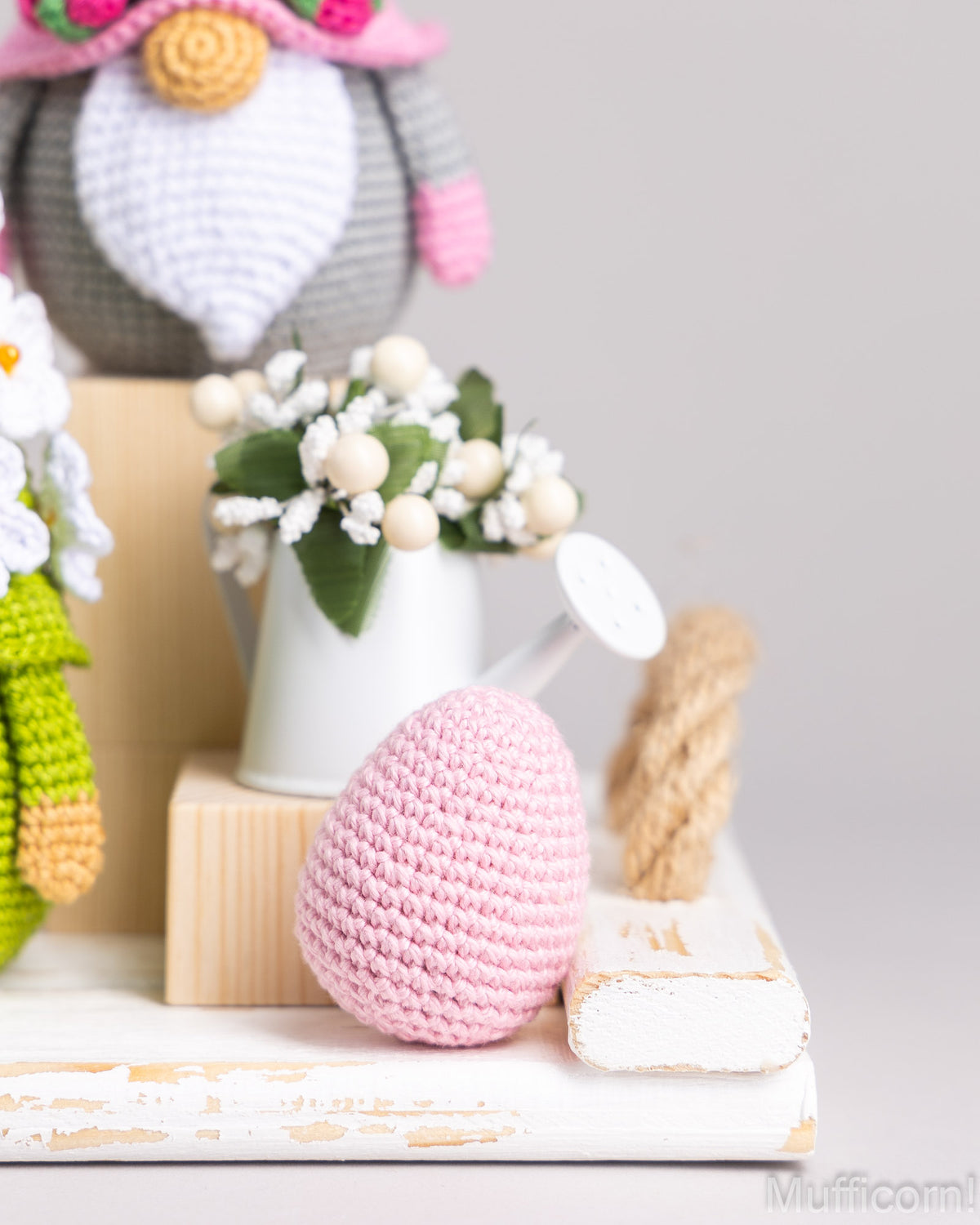 Crochet Patterns Bundle: Easter Bunny Gnomes and Flower Gnome