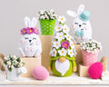 Crochet Patterns Bundle: Easter Bunnies and Flower Gnome