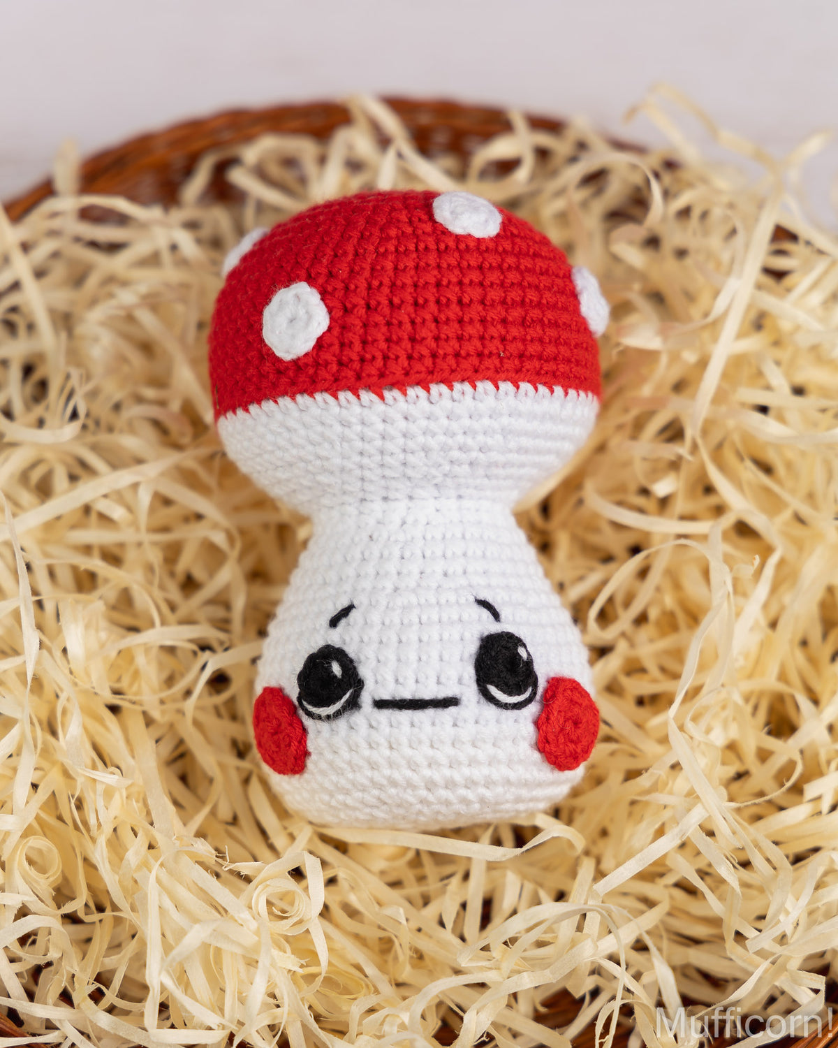Crochet mushroom baby amigurumi pattern