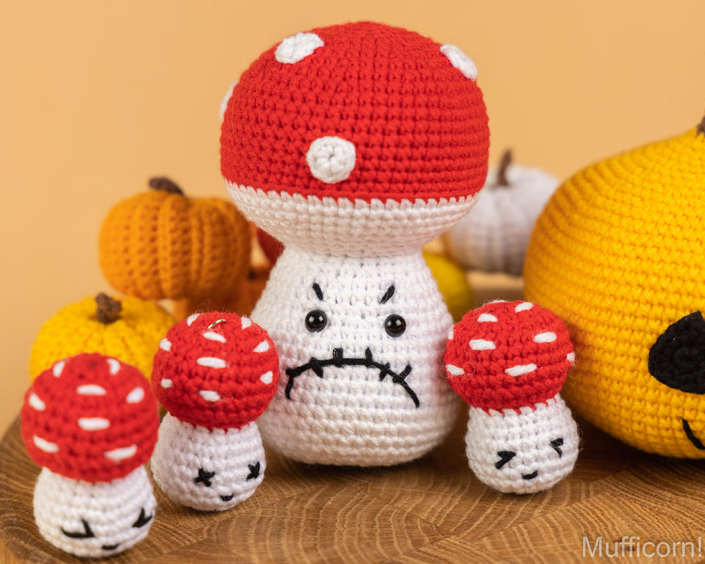 Crochet Halloween patterns bundle: Creepy Friends