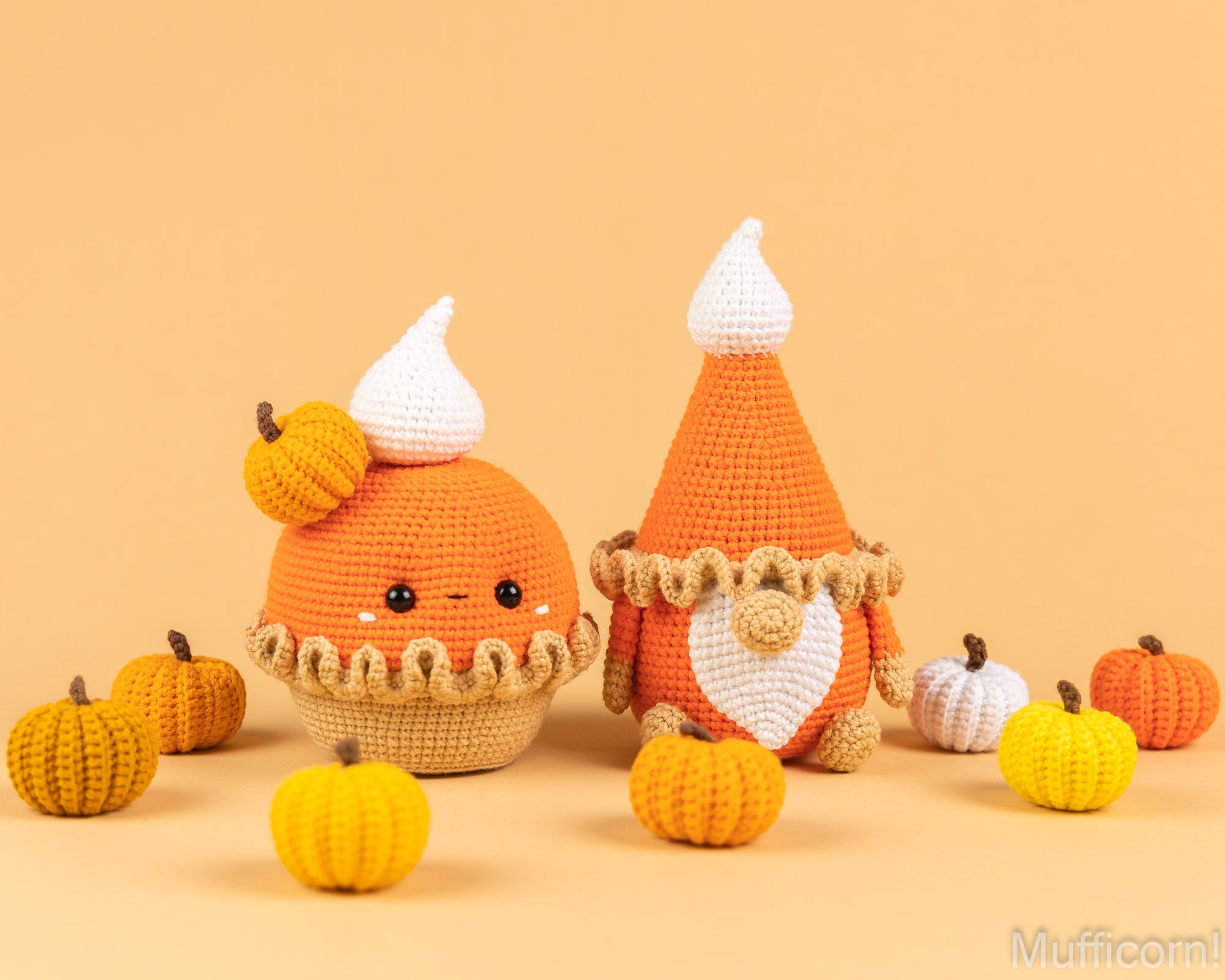 Crochet patterns bundle: Pumpkin Pie & Gnome