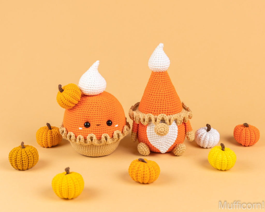 Crochet patterns bundle: Pumpkin Pie & Gnome
