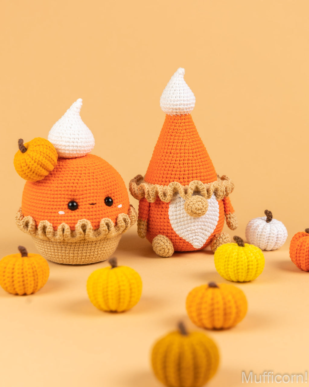 Crochet patterns bundle: Pumpkin Pie & Gnome
