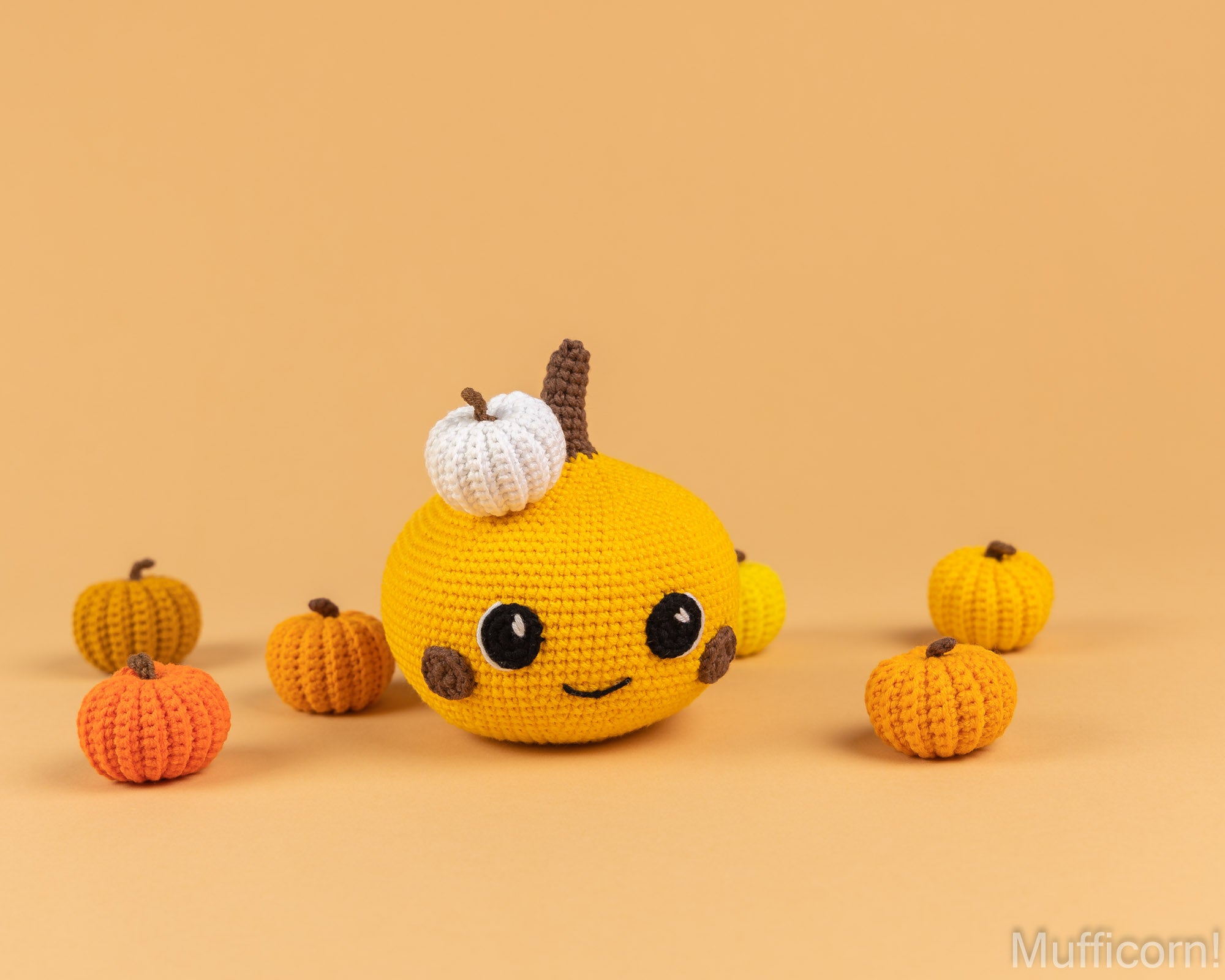 Halloween Amigurumi Pumpkin with pumpkins