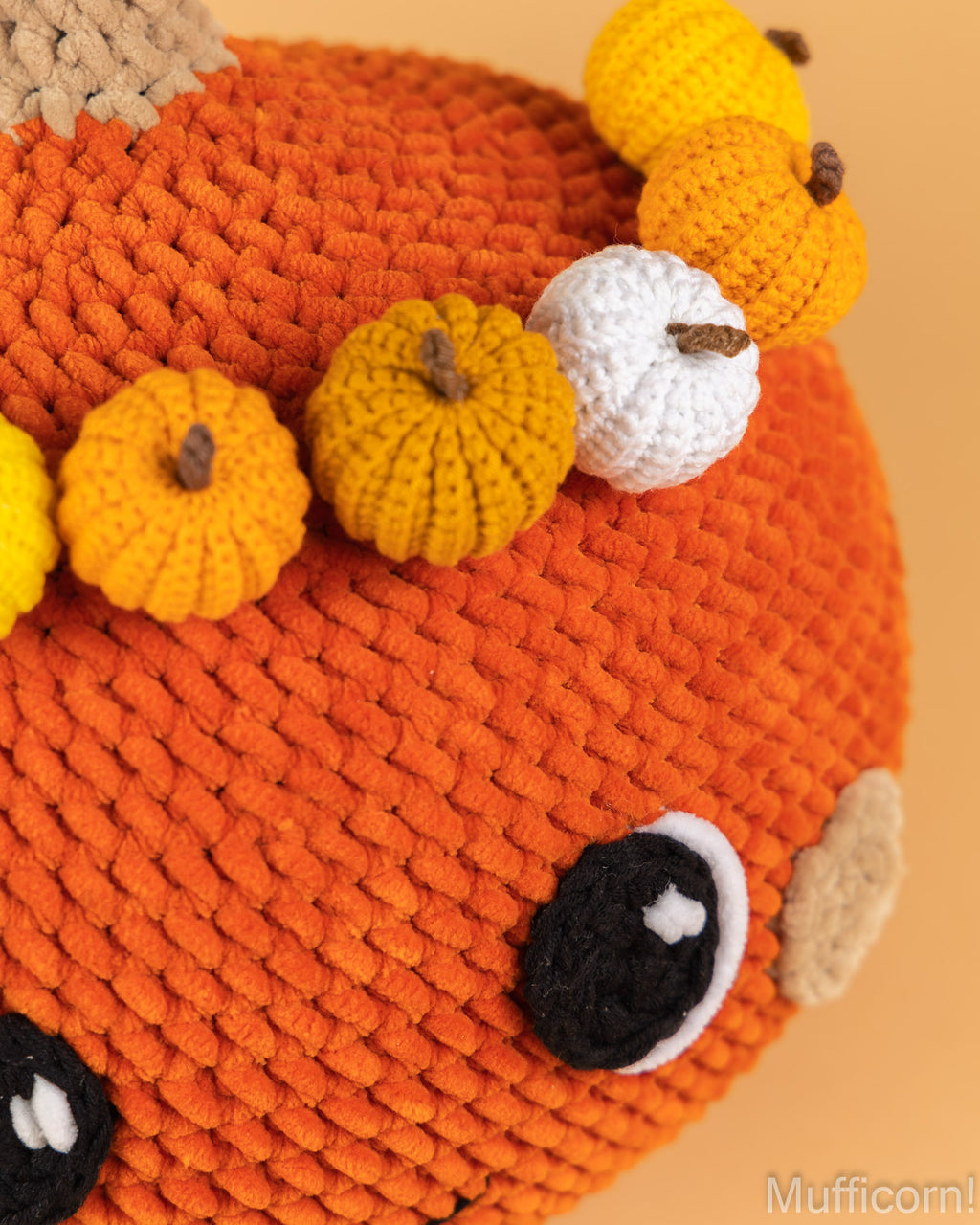 Plushy Pumpkin with pumpkins