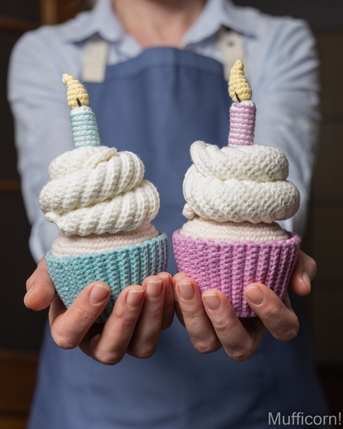 Crochet Birthday Cupcake