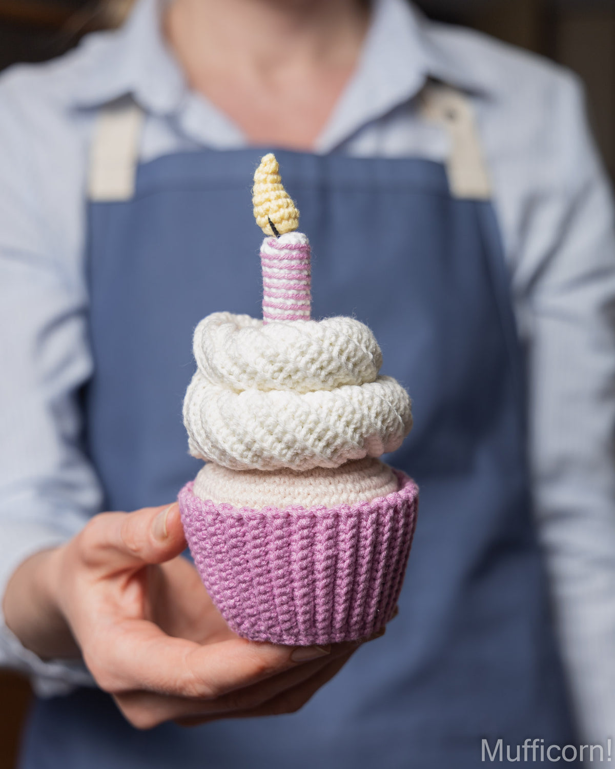 Crochet Birthday Cupcake