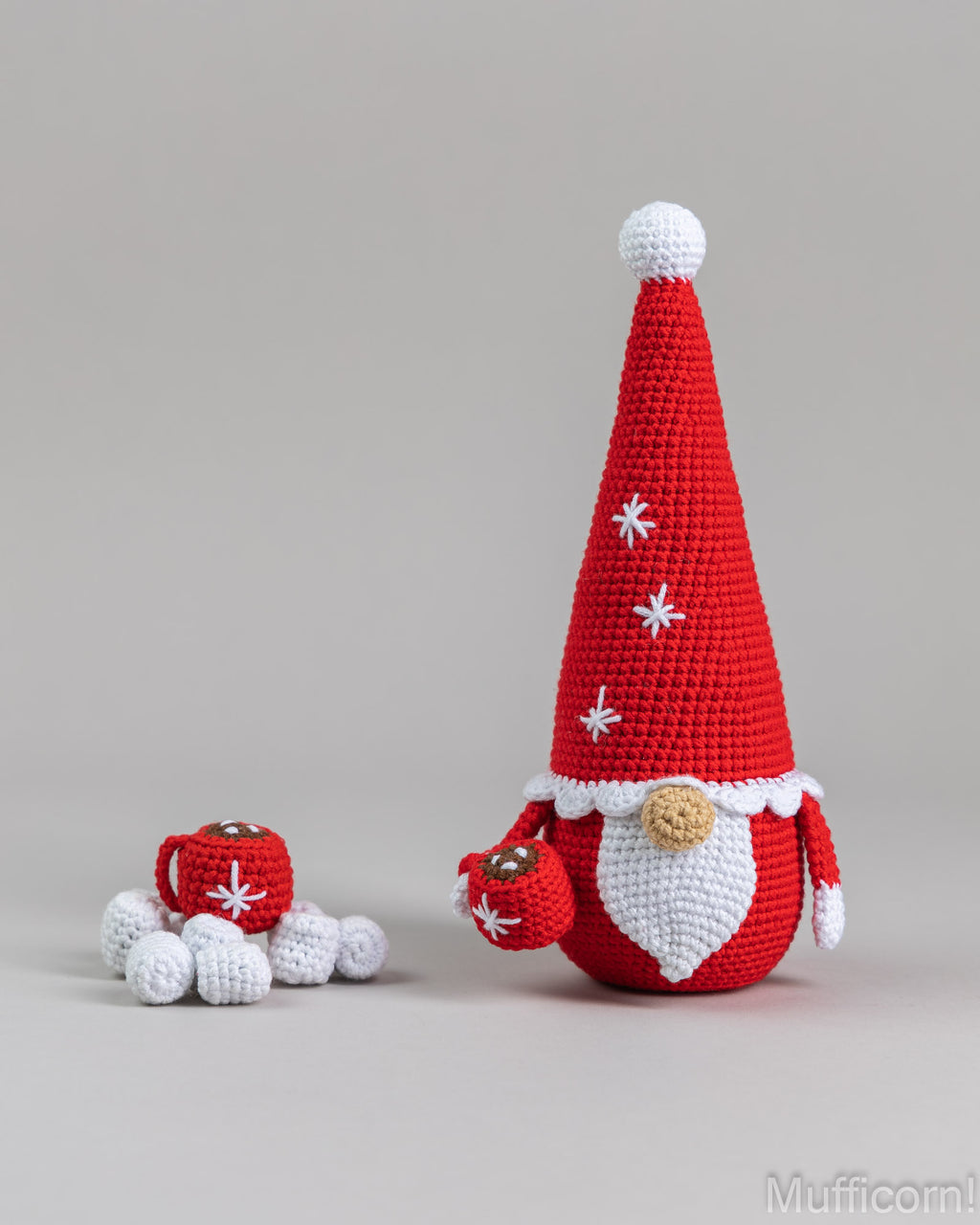 Santa Gnome with a cup