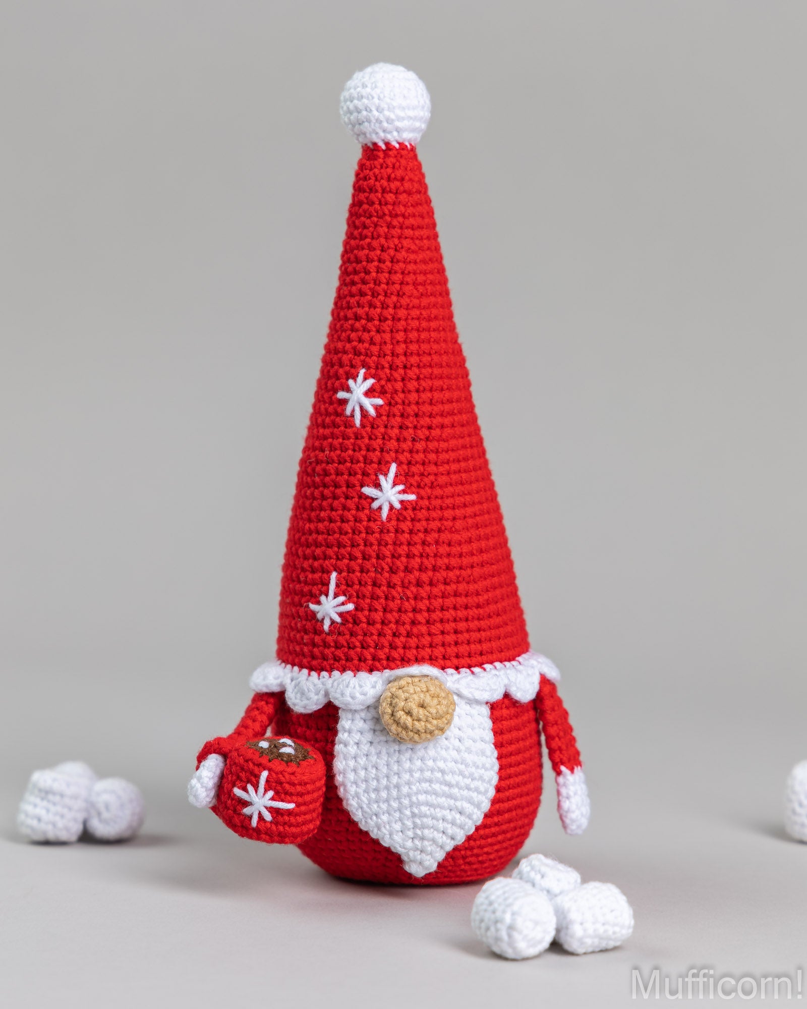 Santa Gnome with a cup