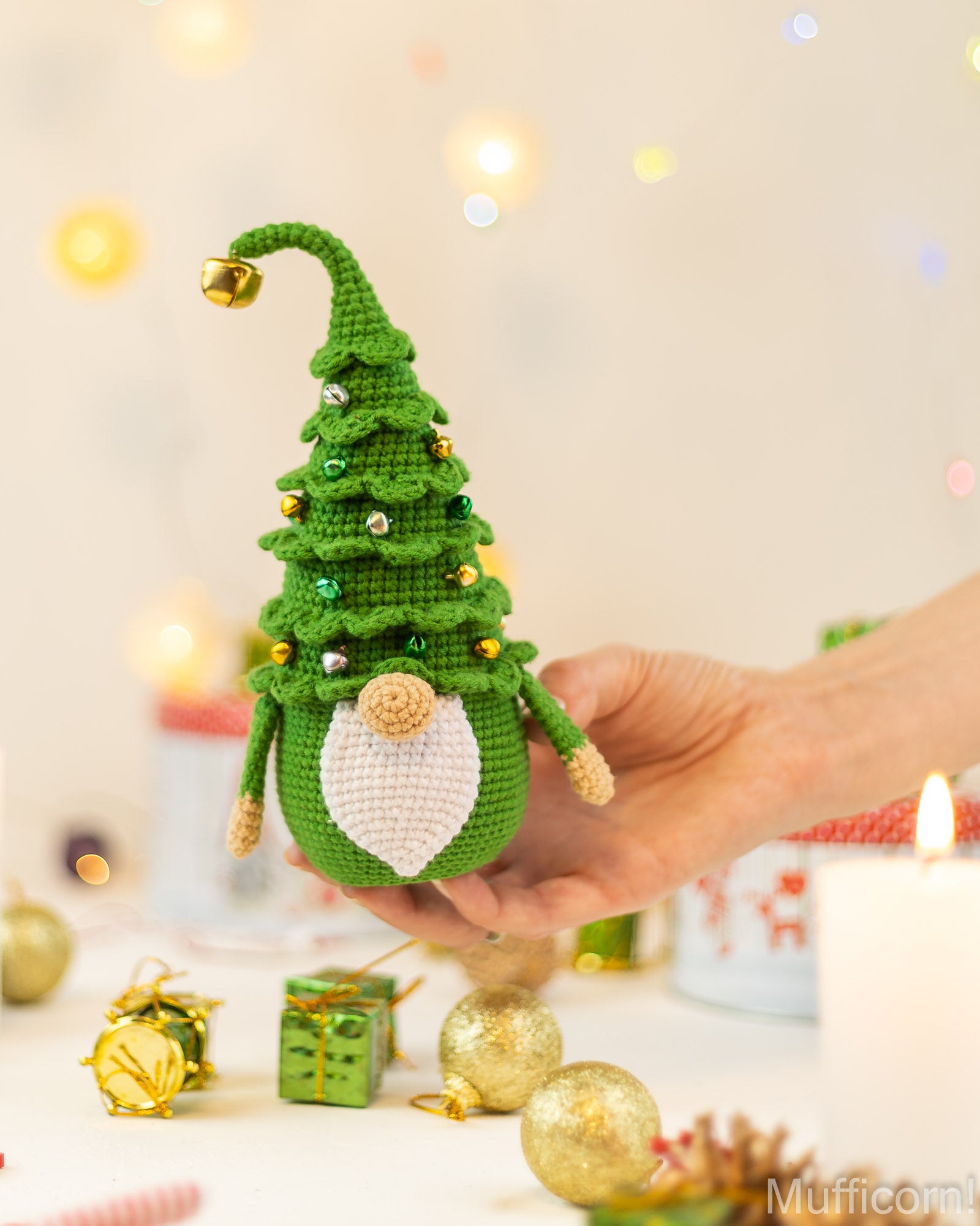 Crochet patterns bundle: Christmas tree gnome & Amigurumi christmas tree