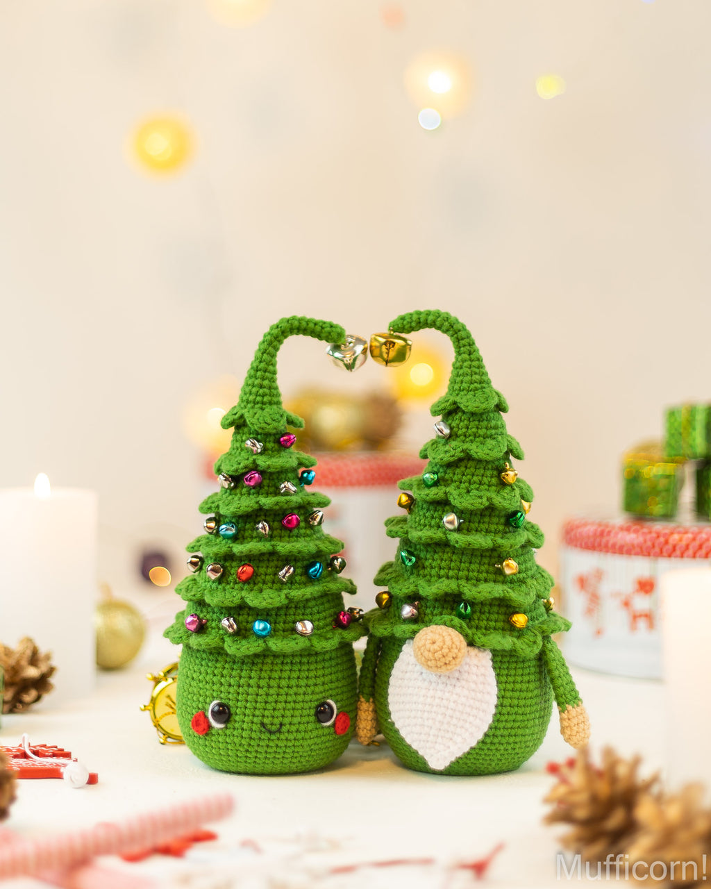Crochet patterns bundle: Christmas tree gnome & Amigurumi christmas tree