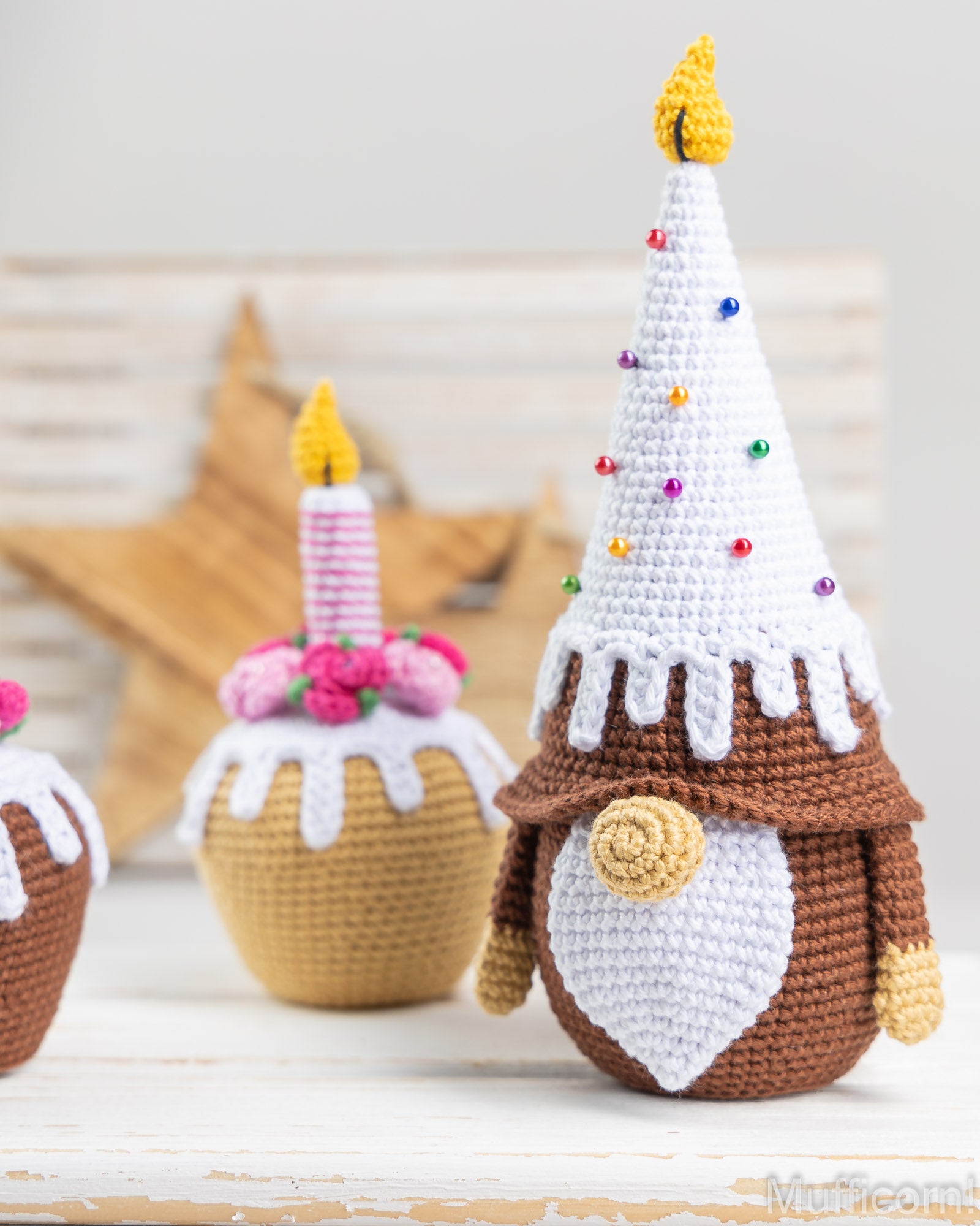 Birthday Gnome with Cupcake