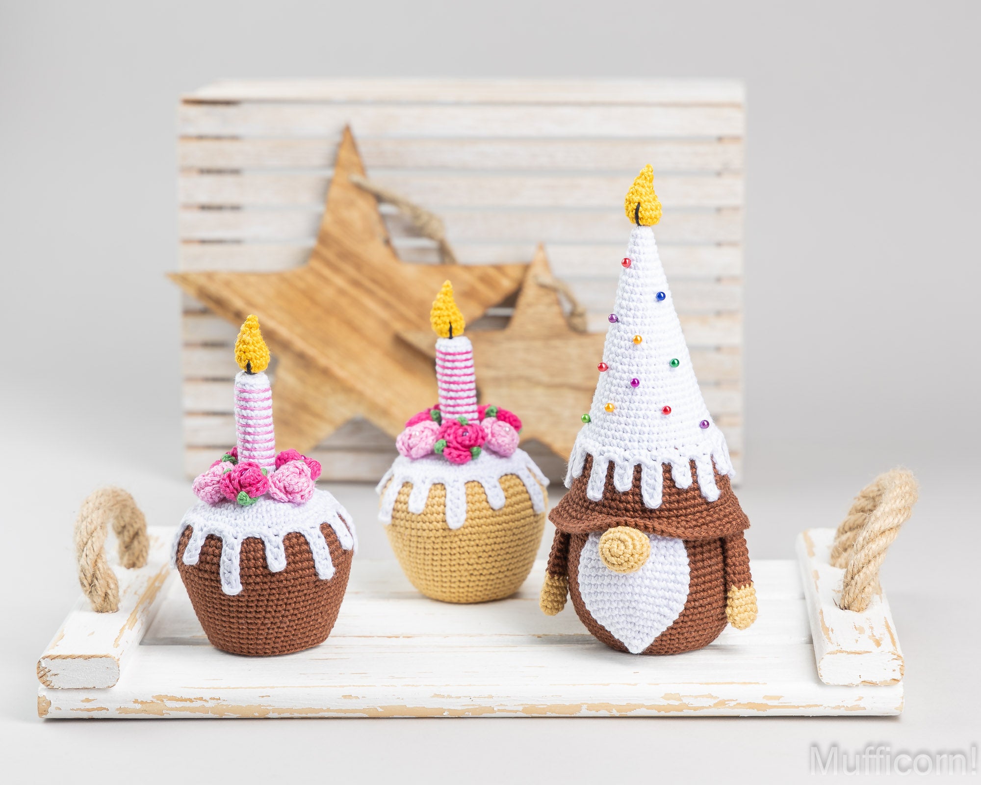 Birthday Gnome with Cupcake