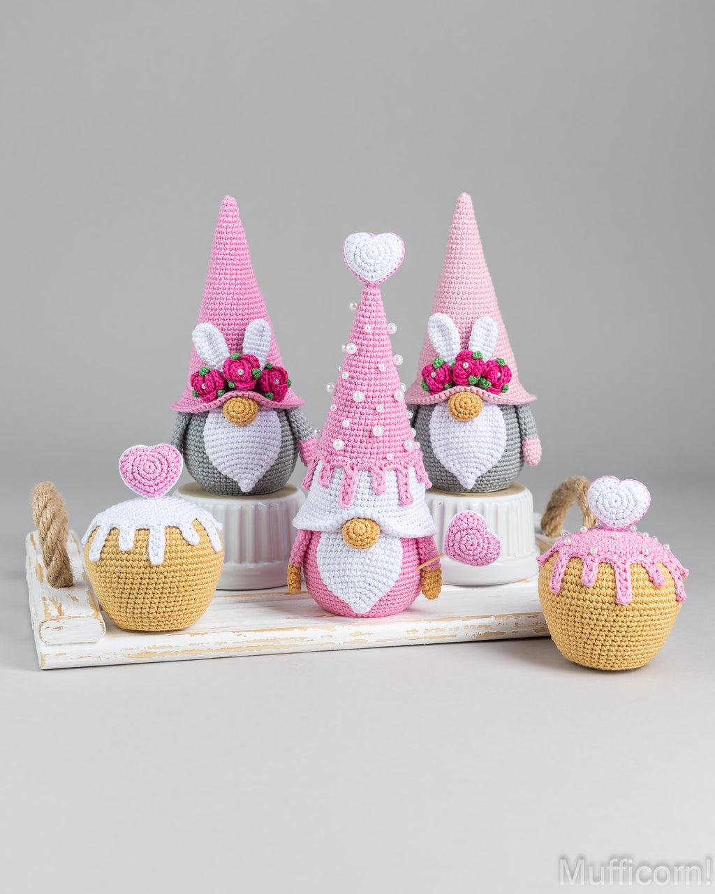 Easter Bunny Gnome & Heart Muffin Gnome Bundle