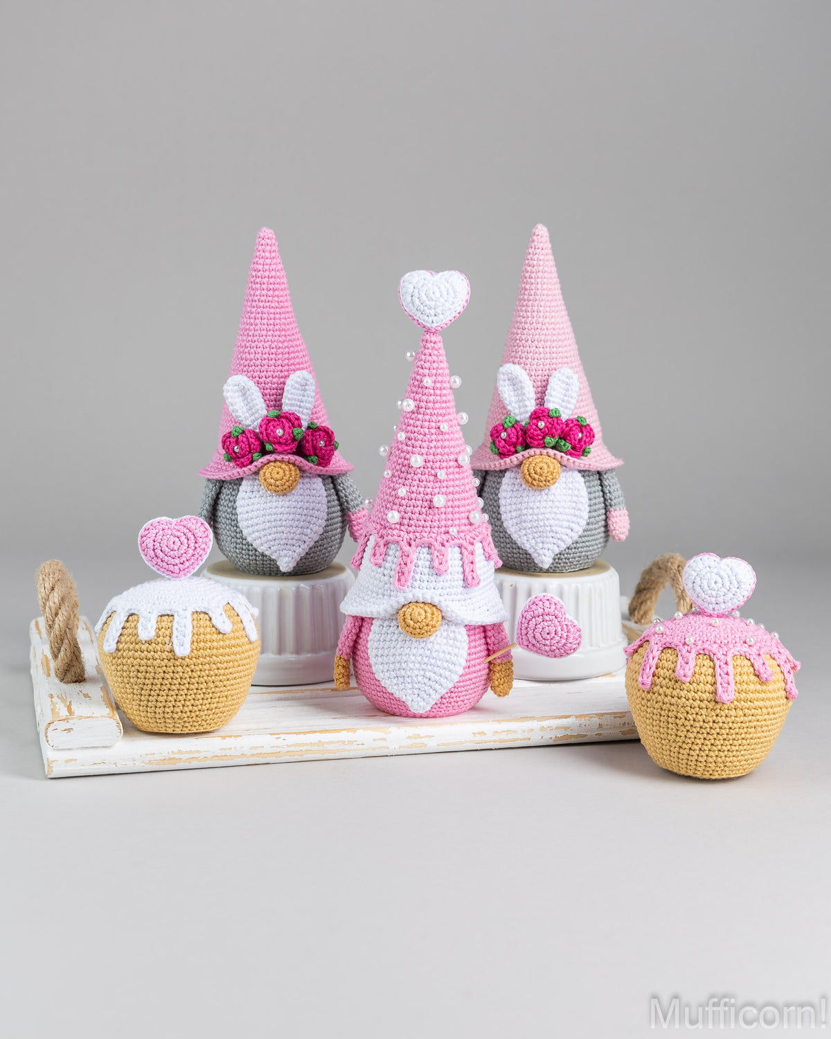 Easter Bunny Gnome & Heart Muffin Gnome Bundle