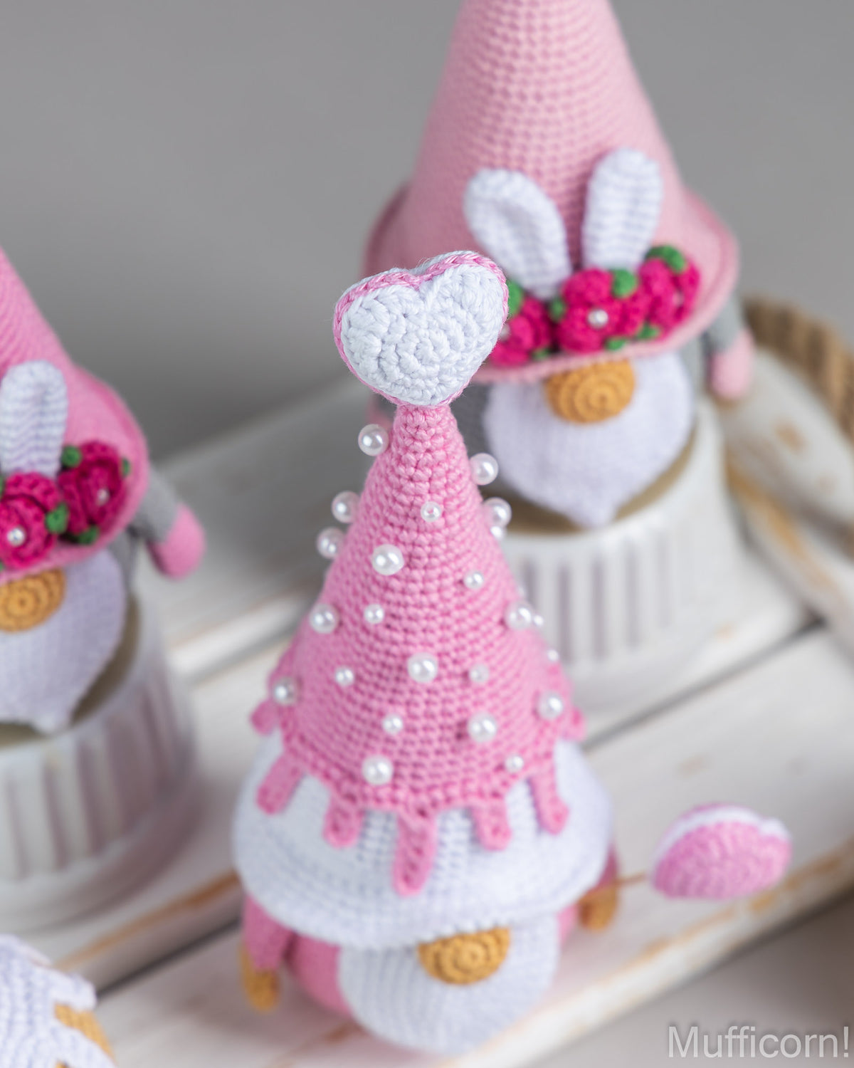 Easter Bunny Gnome & Heart Muffin Gnome Bundle