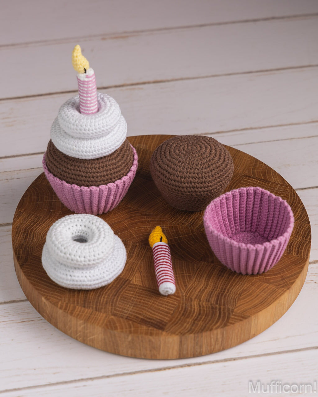 Birthday Amigurumi Cupcake