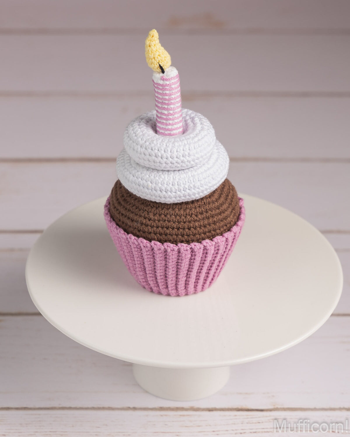 Birthday Amigurumi Cupcake