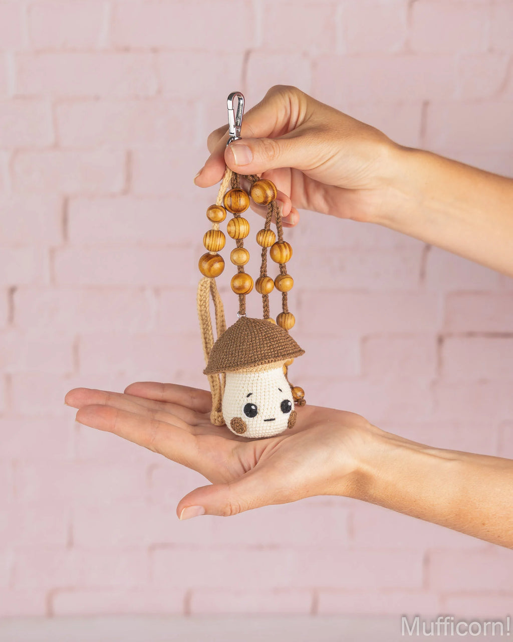 Amigurumi Mushroom Keychain