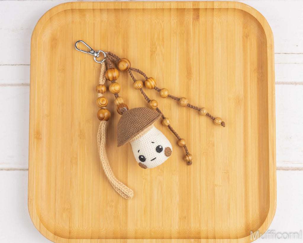 Amigurumi Mushroom Keychain