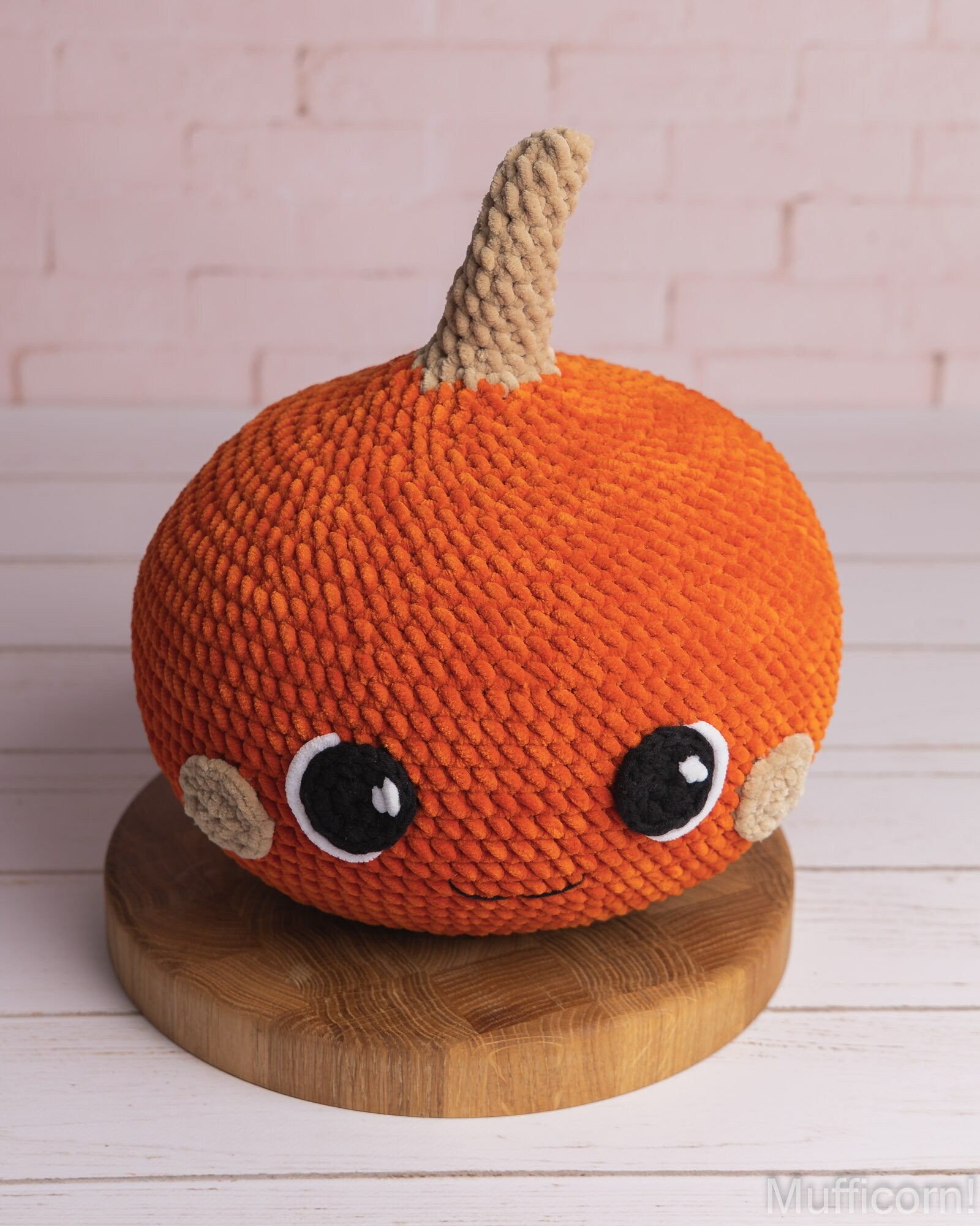 Plushy Pumpkin with pumpkins