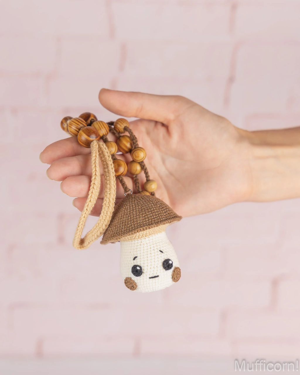Amigurumi Mushroom Keychain