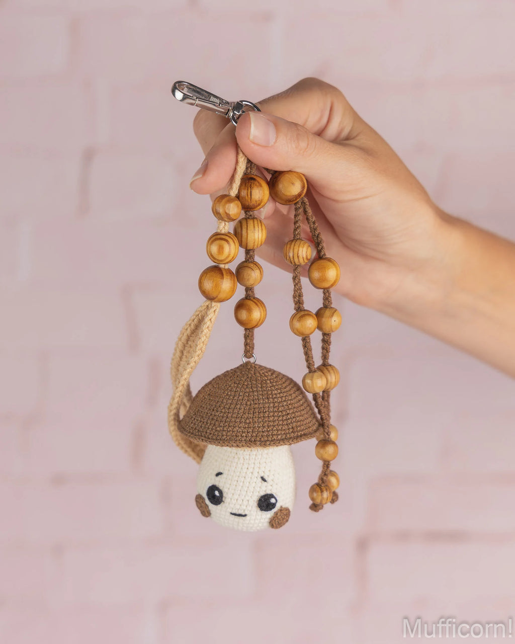 Amigurumi Mushroom Keychain