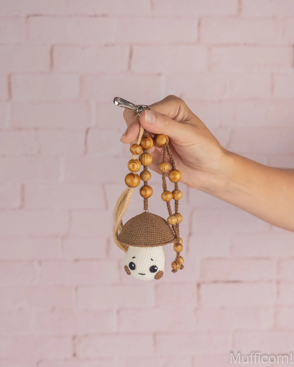 Amigurumi Mushroom Keychain