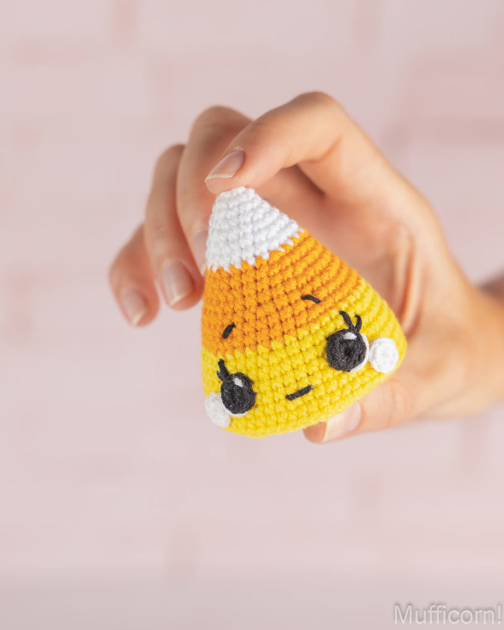 Candy Corn Keychain with Mini Candy Corns