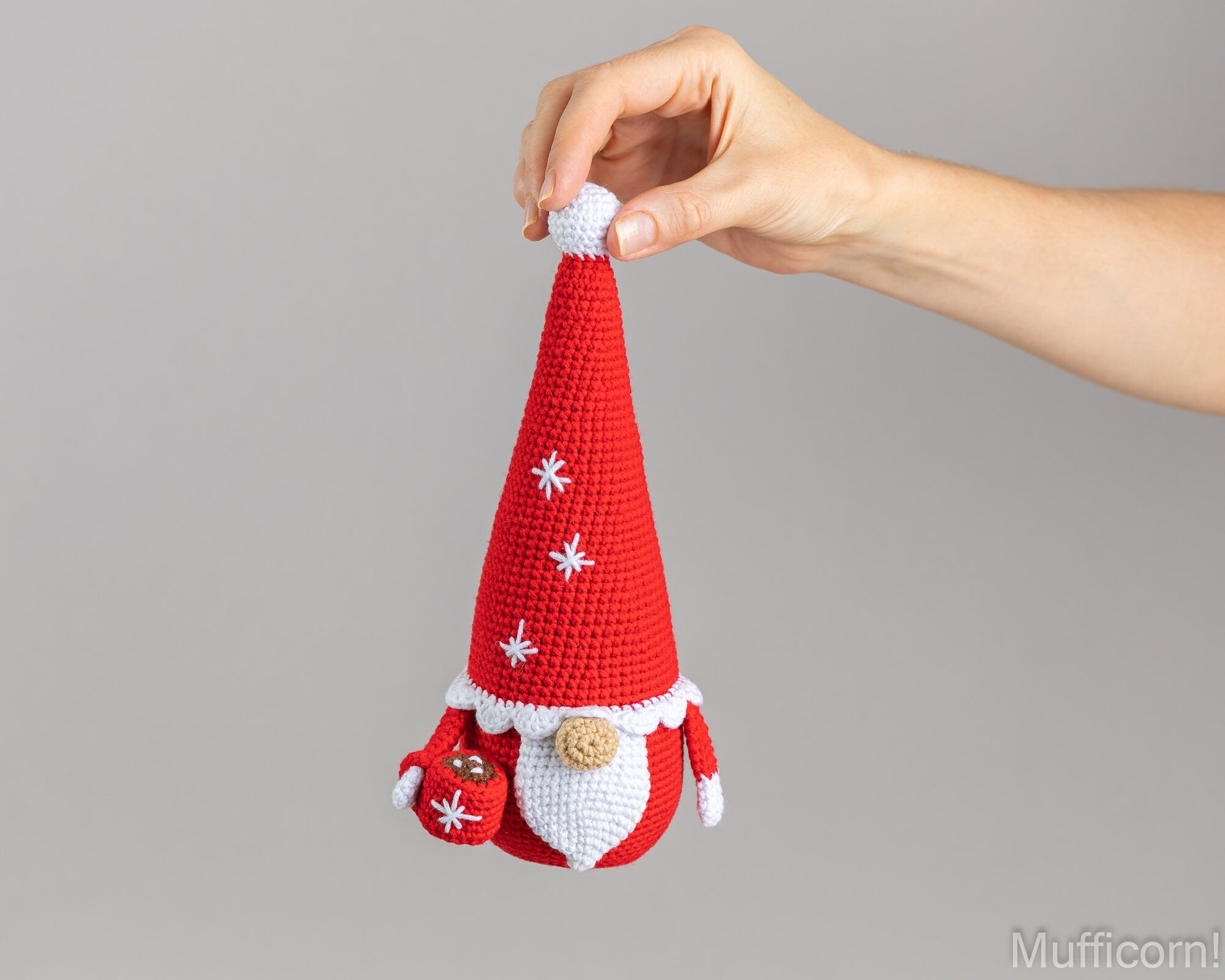 Santa Gnome with a cup