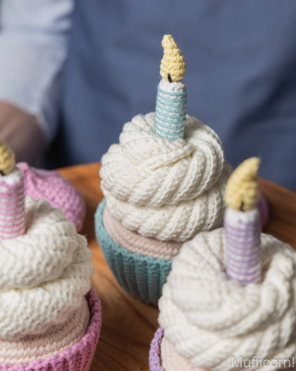 Crochet Birthday Cupcake