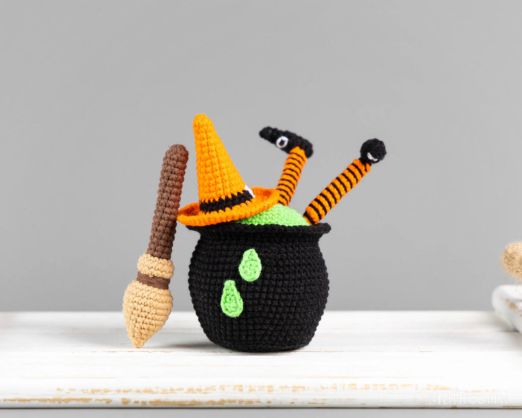 Crochet witch hat pattern finished amigurumi